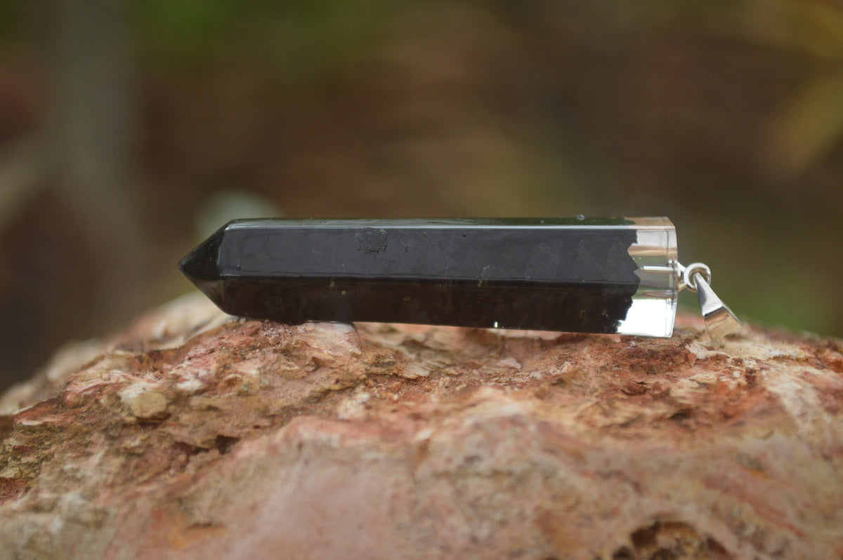 Polished Packaged Hand Crafted Resin Pendant with Shungite Chips - sold per piece - From Bulwer, South Africa - TopRock