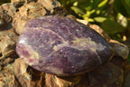 Polished Purple Lepidolite With Pink Tourmaline Standing Free Forms x 2 From Madagascar - TopRock