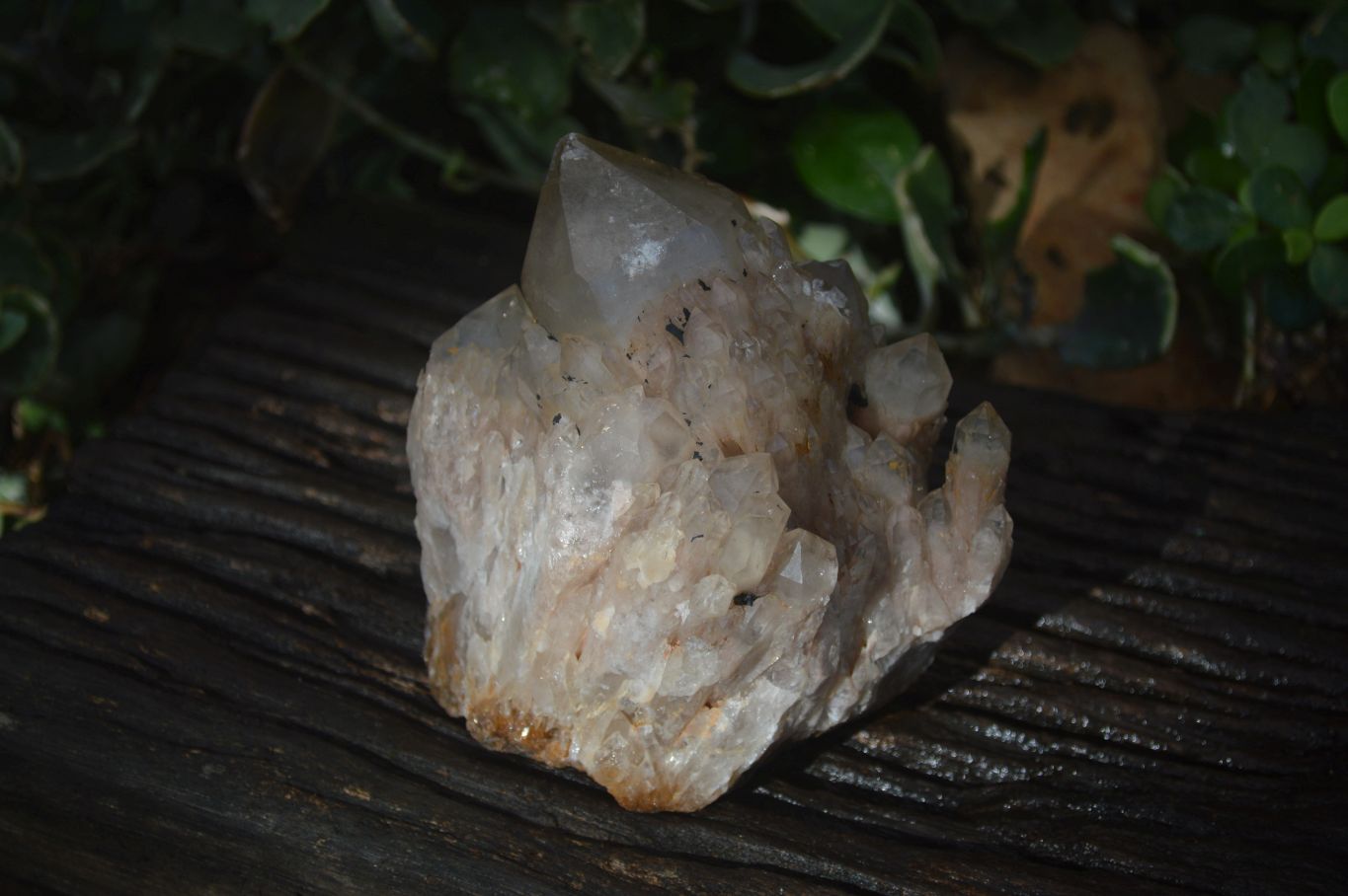 Natural Cascading White Phantom Smokey Quartz Clusters x 2 From Luena, Congo - Toprock Gemstones and Minerals 