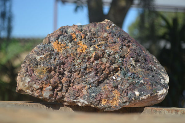Natural Blacknite Quartz Cluster With Iridescent Goethite  x 1 From Ambositra, Madagascar - Toprock Gemstones and Minerals 