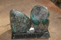 Polished Emerald In Matrix Standing Free Forms x 6 From Sandawana, Zimbabwe - TopRock