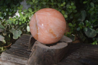 Polished Large Orange Twist Calcite Sphere x 1 From Maevantanana, Madagascar - Toprock Gemstones and Minerals 