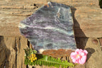 Polished Large Semi Translucent Watermelon Fluorite Slice x 1 From Uis, Namibia - TopRock