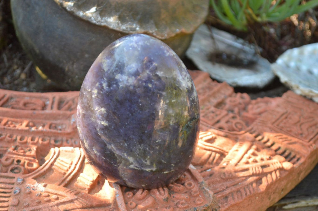 Polished Purple Lepidolite With Pink Tourmaline Standing Free Forms x 2 From Madagascar - TopRock