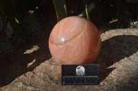 Polished Large Orange Twist Calcite Sphere x 1 From Maevantanana, Madagascar - Toprock Gemstones and Minerals 