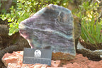 Polished Large Semi Translucent Watermelon Fluorite Slice x 1 From Uis, Namibia - TopRock
