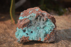 Natural Drusy Coated Chrysocolla Dolomite Specimens x 3 From Congo - Toprock Gemstones and Minerals 