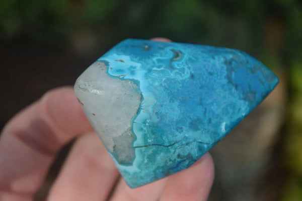 Polished  Blue Shattuckite Free Forms  x 12 From Kaokoveld, Namibia - Toprock Gemstones and Minerals 