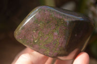 Polished  Fluorescent Ruby Corundum In Chrome Verdite Free Forms x 4 From Zimbabwe - Toprock Gemstones and Minerals 