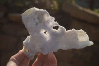 Natural Etched Blue Chalcedony Specimens  x 4 From Nsanje, Malawi - Toprock Gemstones and Minerals 