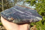Polished Large Semi Translucent Watermelon Fluorite Slice x 1 From Uis, Namibia - TopRock
