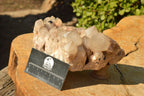 Natural Smokey Phantom Quartz Clusters  x 2 From Luena, Congo - TopRock