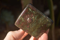 Polished  Fluorescent Ruby Corundum In Chrome Verdite Free Forms x 4 From Zimbabwe - Toprock Gemstones and Minerals 