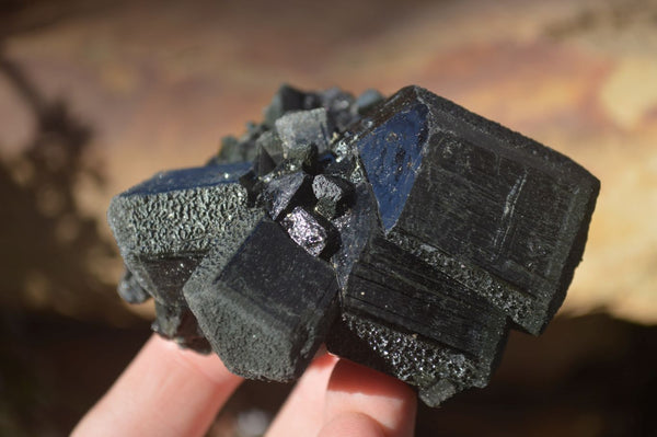 Natural Schorl Black Tourmaline Specimens x 6 From Erongo, Namibia