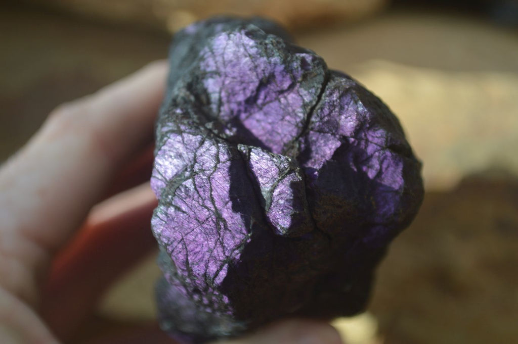 Natural Metallic Purpurite Cobbed Specimens x 4 From Erongo, Namibia - Toprock Gemstones and Minerals 