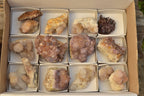Natural Mixed Selection Of Amethyst & White Spirit Quartz Clusters x 15 From Southern Africa - TopRock