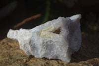 Natural Etched Blue Chalcedony Specimens  x 4 From Nsanje, Malawi - Toprock Gemstones and Minerals 
