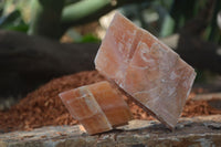 Natural New Sunset Orange Calcite Specimens  x 12 From Spitzkop, Namibia - Toprock Gemstones and Minerals 
