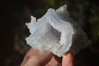 Natural Etched Blue Chalcedony Specimens  x 12 From Nsanje, Malawi - Toprock Gemstones and Minerals 