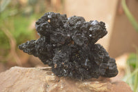 Natural Schorl Black Tourmaline Specimens x 2 From Erongo, Namibia - Toprock Gemstones and Minerals 