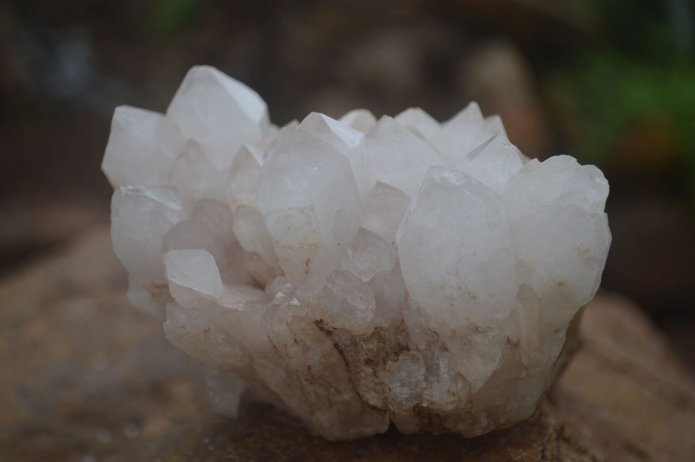 Natural Mixed Quartz Clusters  x 4 From Madagascar - Toprock Gemstones and Minerals 