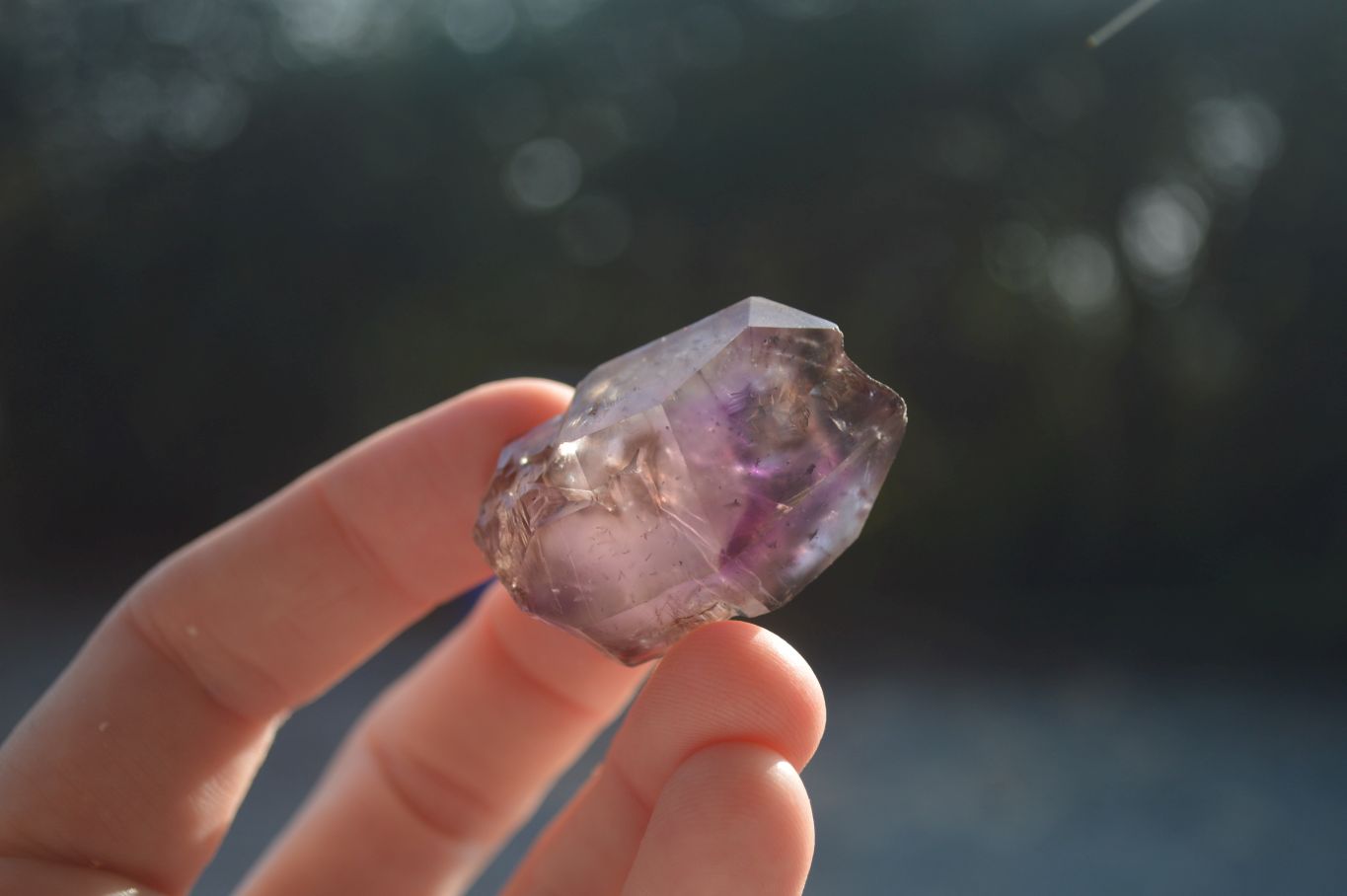 Natural Single Smokey Amethyst Crystals  x 20 From Chiredzi, Zimbabwe - Toprock Gemstones and Minerals 