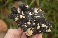 Natural Schorl Black Tourmaline Specimens x 2 From Erongo, Namibia - Toprock Gemstones and Minerals 