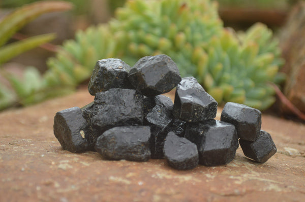 Natural Schorl Black Tourmaline Crystals x 2 Kg Lot From Zambia - TopRock