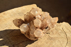 Natural Smokey Phantom Quartz Clusters  x 2 From Luena, Congo - TopRock