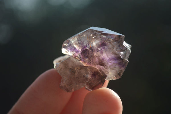 Natural Single Smokey Amethyst Crystals  x 20 From Chiredzi, Zimbabwe - Toprock Gemstones and Minerals 
