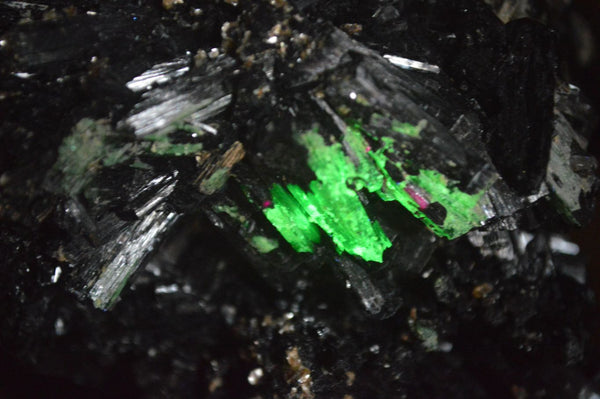 Natural Black Tourmaline Specimen With Hyalite Opal x 1 From Erongo Mountains, Namibia - TopRock