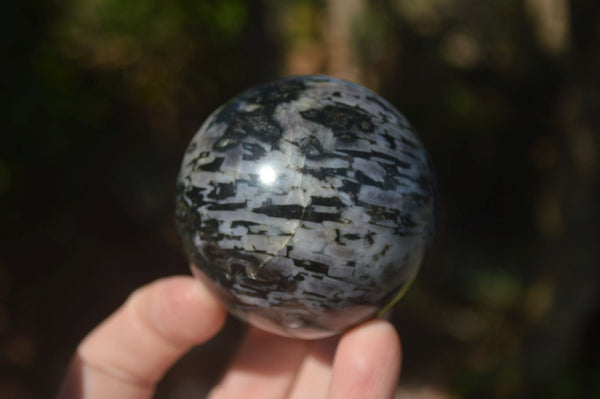 Polished Merlinite Gabbro Spheres  x 4 From Madagascar - Toprock Gemstones and Minerals 