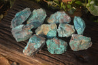 Natural Rough Shattuckite Cobbed Specimens x 12 From Kaokoveld, Namibia - Toprock Gemstones and Minerals 