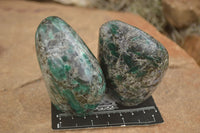 Polished Emerald In Matrix Standing Free Forms x 4 From Sandawana, Zimbabwe - TopRock