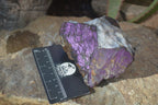 Natural Metallic Purpurite Cobbed Specimens x 4 From Erongo, Namibia - Toprock Gemstones and Minerals 