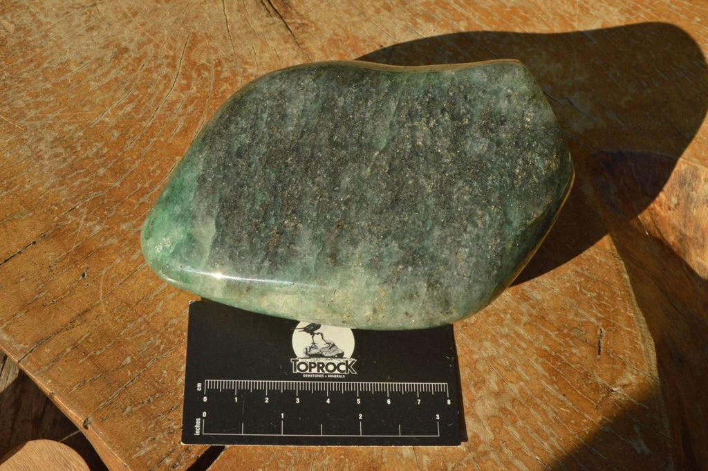 Polished Green Fuchsite Quartz Standing Free Forms x 2 From Madagascar - TopRock