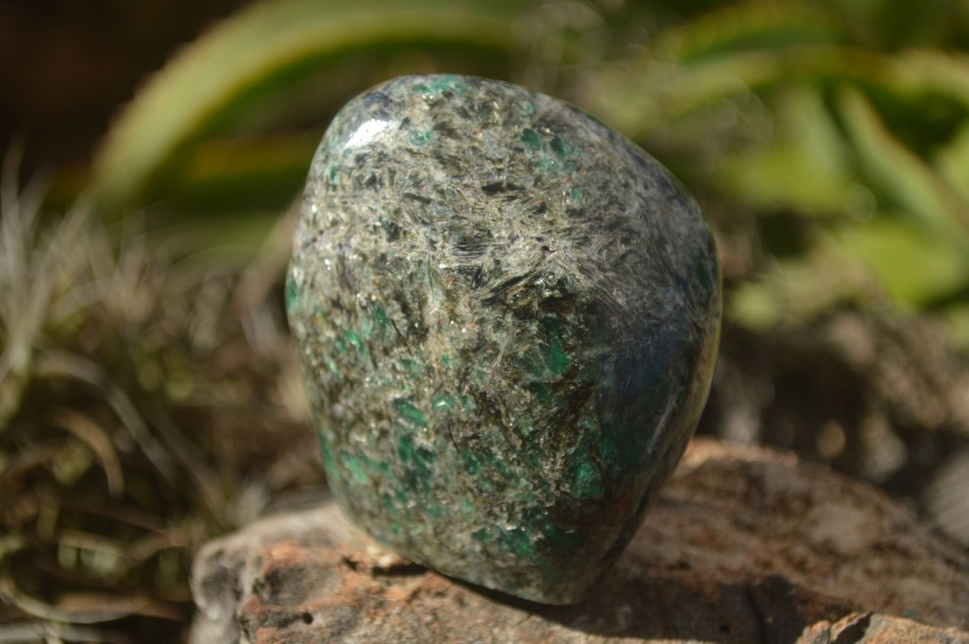 Polished Emerald In Matrix Standing Free Forms x 6 From Sandawana, Zimbabwe - TopRock
