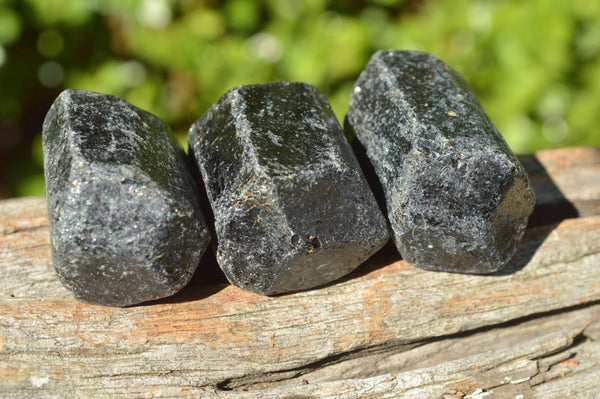 Natural Alluvial Terminated Black Tourmaline Crystals x 20 From Karoi, Zimbabwe - TopRock