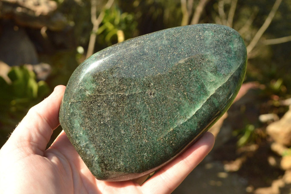 Polished Green Fuchsite Quartz Standing Free Forms x 2 From Madagascar - TopRock