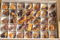 Natural Small Dark "Amethystos" Amethyst Clusters x 35 From Kwaggafontein, South Africa - TopRock