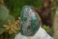 Polished Emerald In Matrix Standing Free Forms x 4 From Sandawana, Zimbabwe - TopRock