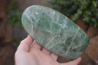 Polished Emerald Fluorite Standing Free Form  x 1 From Madagascar
