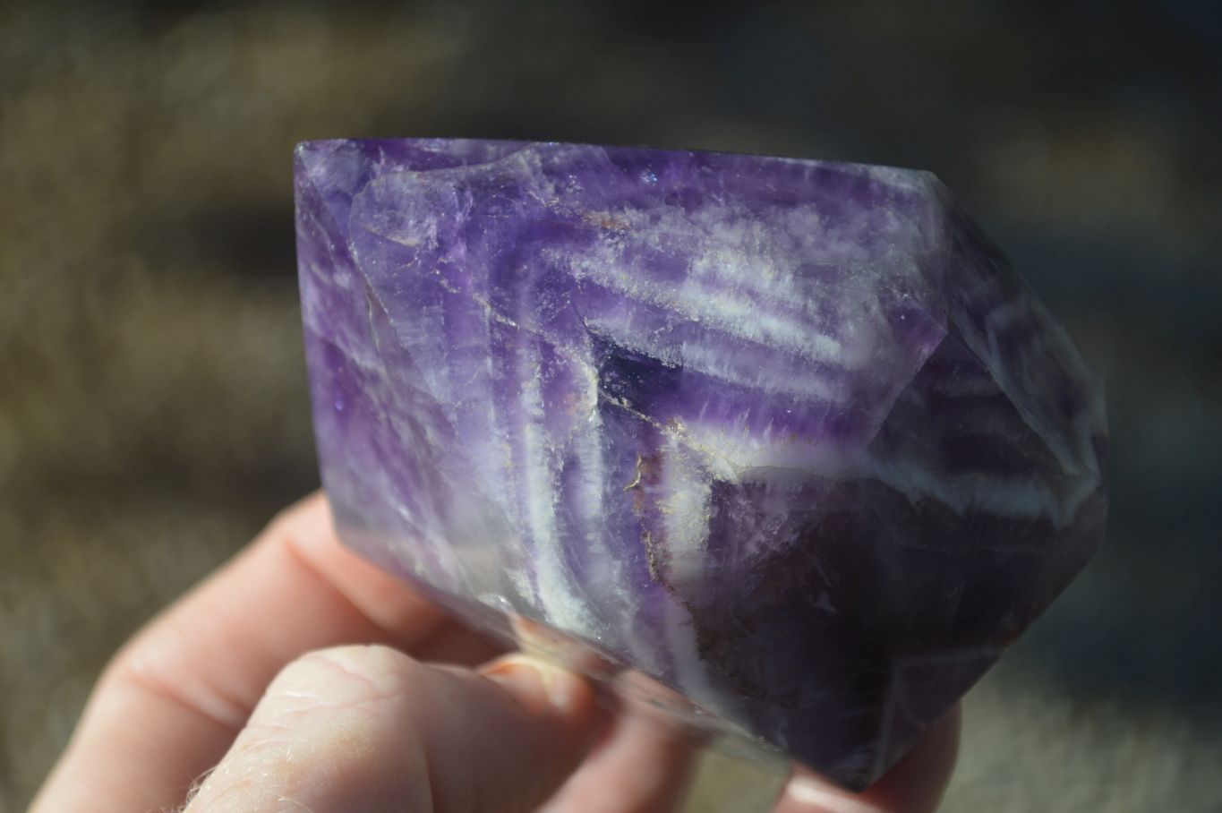 Polished Dream Amethyst Points x 4 From Madagascar - Toprock Gemstones and Minerals 