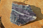 Polished Large Semi Translucent Watermelon Fluorite Slice x 1 From Uis, Namibia - TopRock