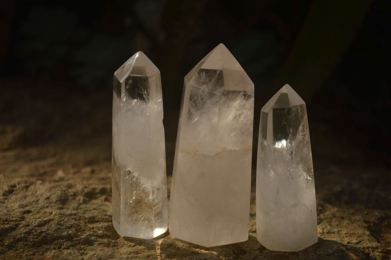 Polished Lovely Selection Of Clear Quartz Points x 6 From Madagascar - Toprock Gemstones and Minerals 