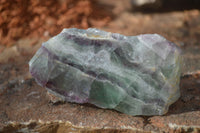 Polished One Side Polished Watermelon Fluorite Pieces  x 12 From Uis, Namibia - Toprock Gemstones and Minerals 