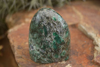 Polished Emerald In Matrix Standing Free Forms x 4 From Sandawana, Zimbabwe - TopRock