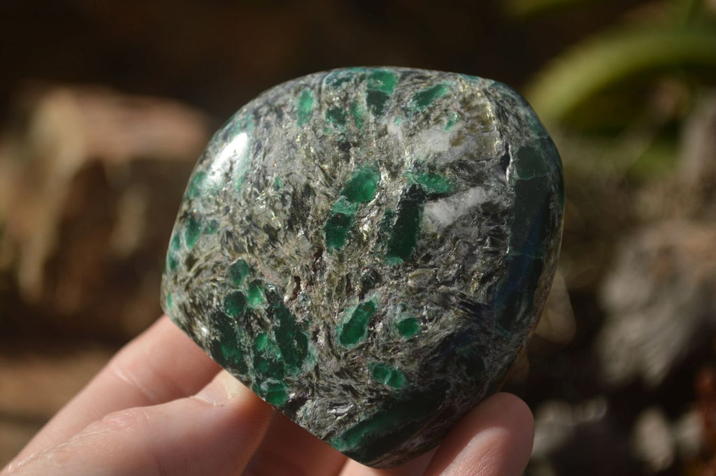 Polished Emerald In Matrix Standing Free Forms x 6 From Sandawana, Zimbabwe - TopRock