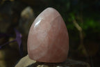 Polished Rose Quartz Standing Free Forms x 2 From Antsirabe, Madagascar - Toprock Gemstones and Minerals 