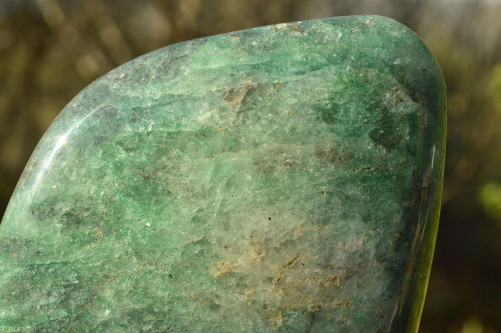 Polished Green Fuchsite Quartz Standing Free Forms x 2 From Madagascar - TopRock